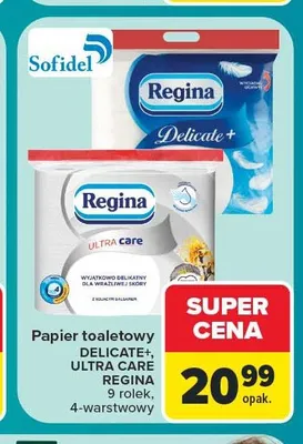 Papier toaletowy Regina Delicate+ promocja w Carrefour