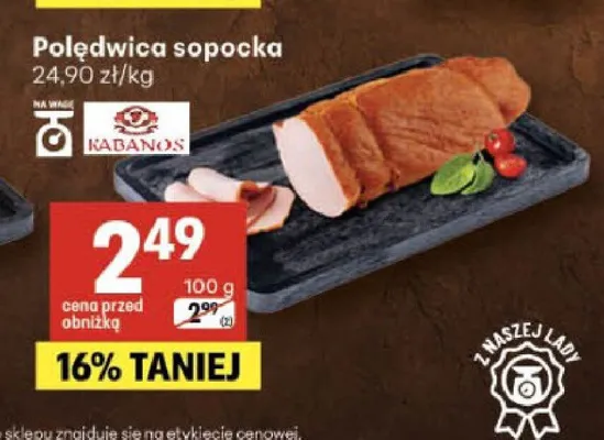 Polędwica sopocka Kabanos promocja w Delikatesy Centrum