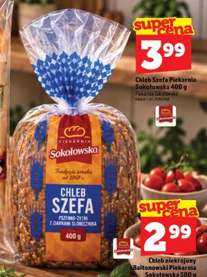 Chleb Szefa Piekarnia Sokołowska promocja w TOPAZ