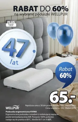 Poduszka ergonomiczna KVINA promocja w Jysk