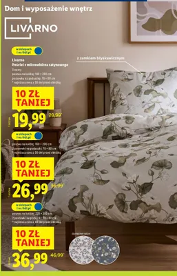 Pościel z mikrowłókna satynowego 140x200cm promocja w Lidl