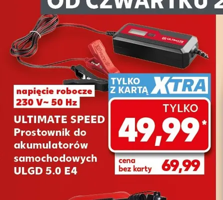 Prostownik do akumulatorów samochodowych Ulgd 5,0 E4 Ultimate Speed promocja w Kaufland