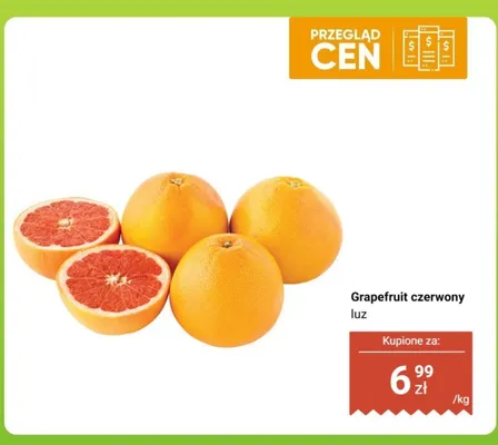 Grapefruit czerwony luz promocja w Biedronka