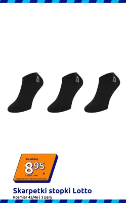 Skarpetki stopki 3-pak Lotto 43/46 promocja w Action