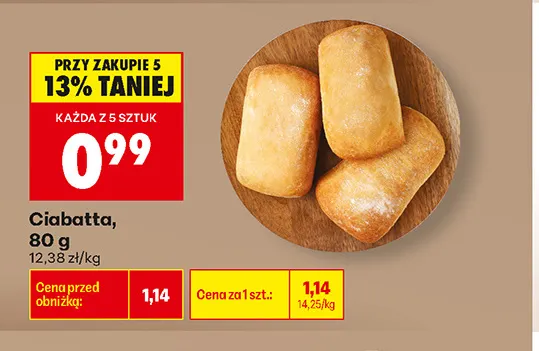 Ciabatta promocja w Biedronka