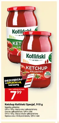 Ketchup Kotliński Specjał pikantny promocja w Twój Market