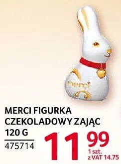 Figurka czekoladowy zając Merci 120g promocja w Selgros