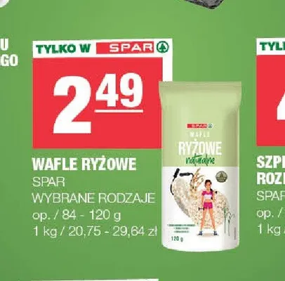 Wafle ryżowe SPAR promocja w SPAR