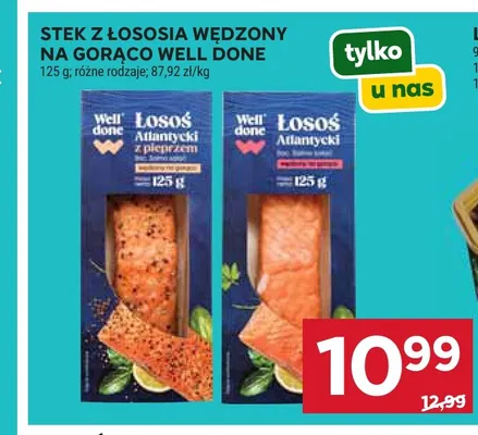 Stek z łososia wędzony na gorąco Well Done promocja w Stokrotka