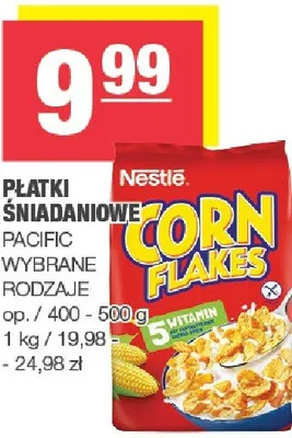 Płatki śniadaniowe Pacific Corn Flakes promocja w SPAR