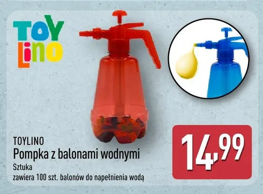 Pompka z balonami wodnymi Toylino promocja w Aldi