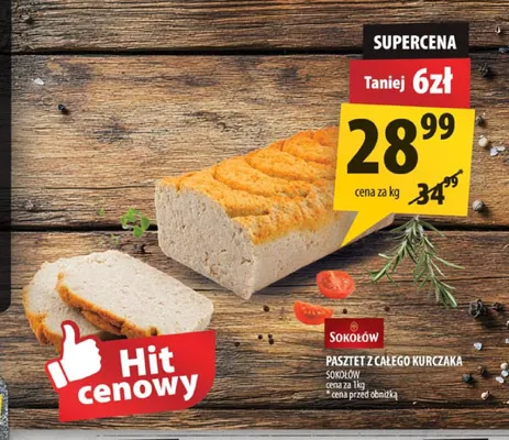 Pasztet z całego kurczaka Sokołów promocja w Arhelan