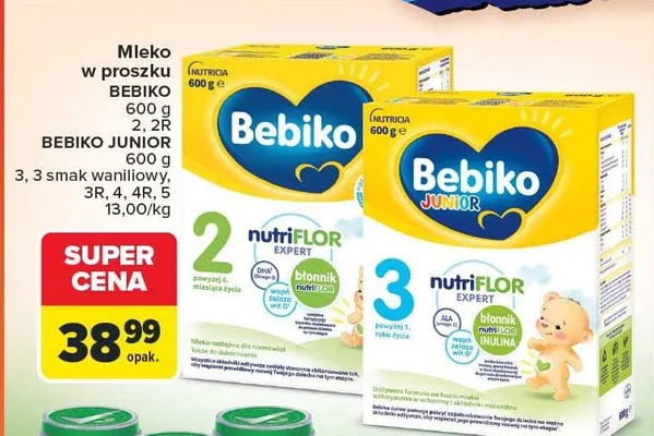Mleko w proszku Bebiko Junior 3 promocja w Carrefour