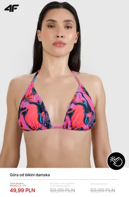 Góra od bikini damska 4F promocja w 4F