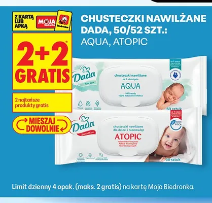 Chusteczki nawilżane Dada, 50/52szt. promocja w Biedronka