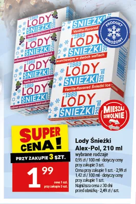 Lody Śnieżki Alex-Pol promocja w Twój Market