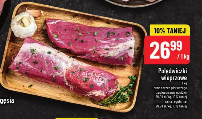 Polędwiczki wieprzowe promocja w POLOmarket