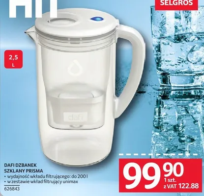 Dzbanek szklany Prisma DAFI promocja w Selgros