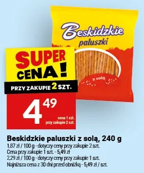 Beskidzkie paluszki z solą promocja w Twój Market