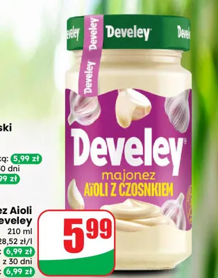 Majonez aioli z czosnkiem promocja w Dino