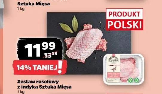 Zestaw rosołowy z indyka Sztuka Mięsa promocja w Netto