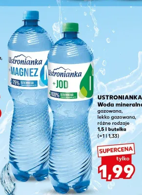 Woda mineralna Ustronianka +Jod promocja w Kaufland