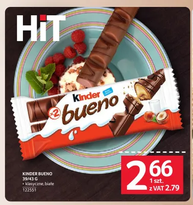 Baton Kinder Bueno białe promocja w Selgros