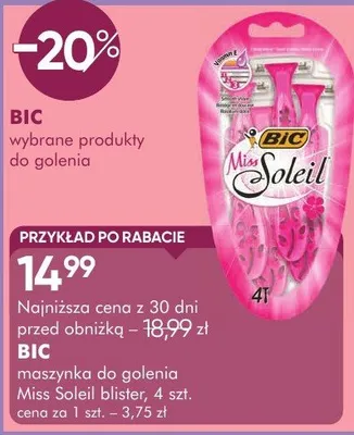 Maszynka do golenia BIC Miss Soleil blister maszynka do golenia Miss Soleil blister, 4 szt. promocja w Makro