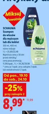 Szampon do włosów dla kobiet Schauma promocja w Lidl