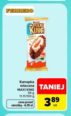 Kanapka mleczna Maxi King Ferrero promocja w Carrefour Market
