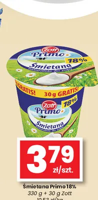 Śmietana Zott Primo 18% promocja w emma MARKET