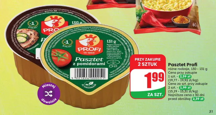 Pasztet z pomidorami Profi promocja w Dino