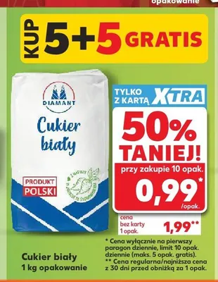 Cukier biały Diamant promocja w Kaufland