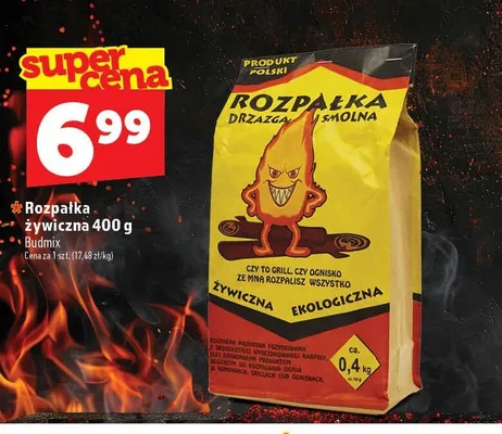 Rozpałka żywiczna Budmix promocja w TOPAZ