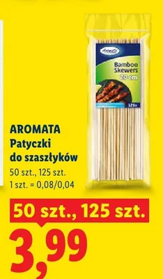 Patyczki do szaszłyków promocja w Lidl