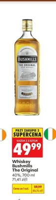 Whiskey Bushmills The Original promocja w Biedronka