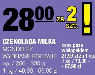 Czekolada Milka promocja w SPAR