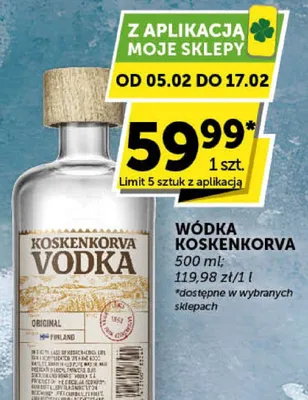 Wódka Koskenkorva promocja w Euro Sklep