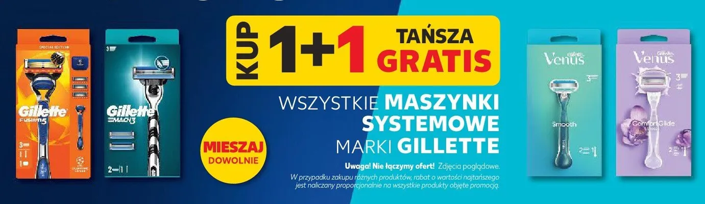 Wszystkie maszynki systemowe 1+1 GRATIS promocja w Kaufland