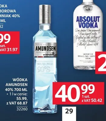 Wódka Absolut Blue 40% 500 ml promocja w Selgros