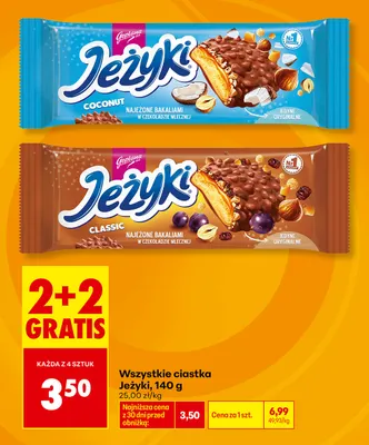 Ciastka Jeżyki Classic promocja w Biedronka