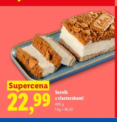 Sernik z ciasteczkami promocja w Lidl