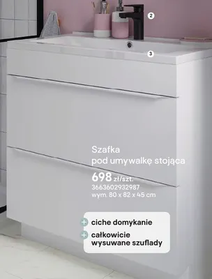 Szafka pod umywalkę stojąca GoodHome Imandra promocja w Castorama