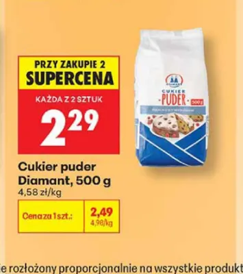 Cukier puder Diamant promocja w Biedronka