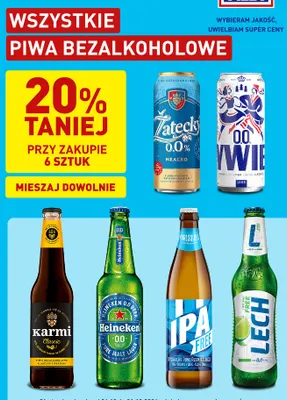 Piwo bezalkoholowe Lech Lime Mint promocja w Aldi