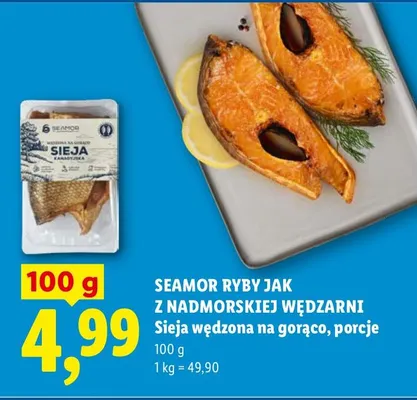 Sieja wędzona na gorąco, wędzenie promocja w Lidl