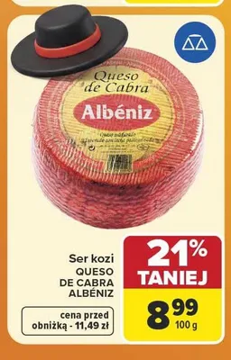 Ser kozi Queso de Cabra Albéniz promocja w Carrefour Market