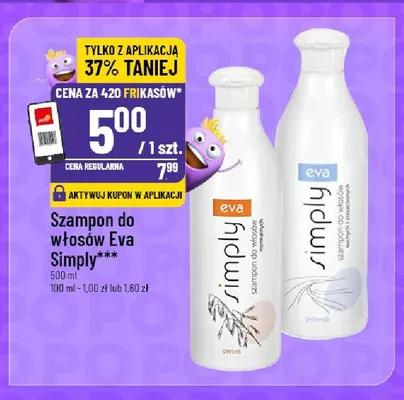 Szampon do włosów normalnych Eva Simply promocja w POLOmarket