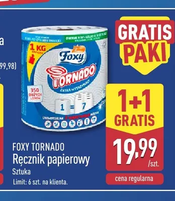 Ręcznik papierowy Foxy Tornado promocja w Aldi