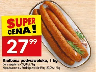 Kiełbasa podwawelska promocja w Twój Market